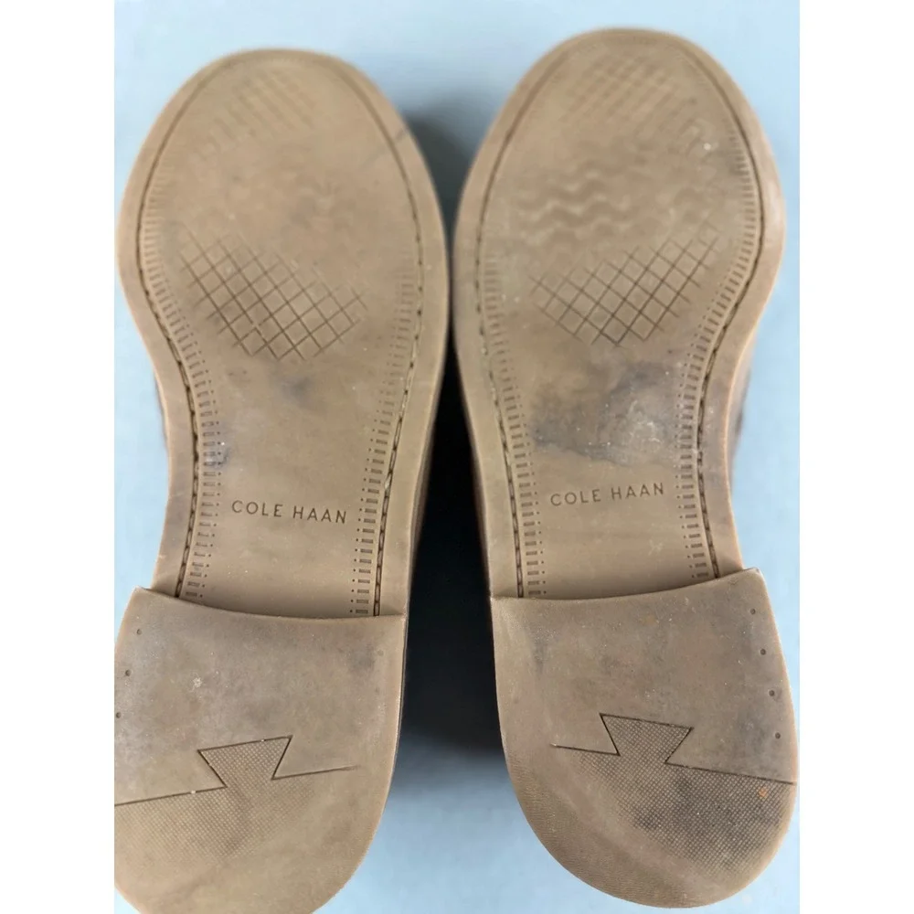 Cole Haan Pinch Prep Penny Loafers Mens 12 Taupe Brown Leather Slip On C39126
